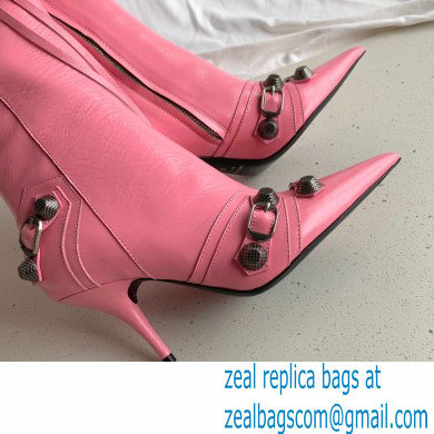 Balenciaga Arena lambskin Cagole Boots Pink 2022
