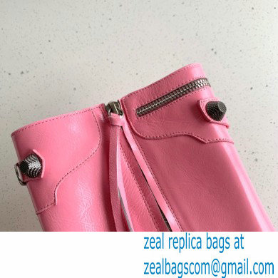 Balenciaga Arena lambskin Cagole Boots Pink 2022