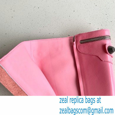 Balenciaga Arena lambskin Cagole Boots Pink 2022