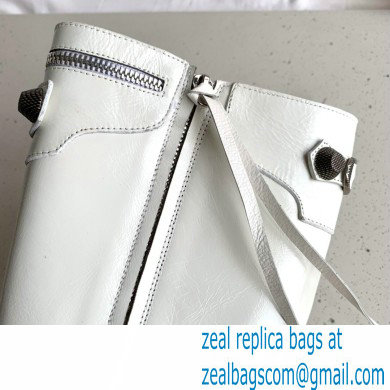 Balenciaga Arena lambskin Cagole Boots White 2022