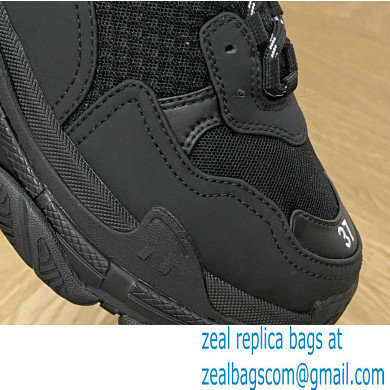 Balenciaga Triple S Black Fur Women/Men Sneakers Top Quality 2022 - Click Image to Close