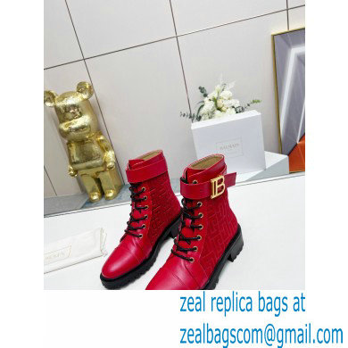 Balmain Bicolor jacquard Ranger Romy ankle boots 02 2022