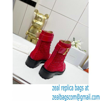 Balmain Bicolor jacquard Ranger Romy ankle boots 02 2022