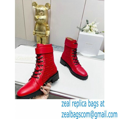 Balmain Bicolor jacquard Ranger Romy ankle boots 02 2022 - Click Image to Close