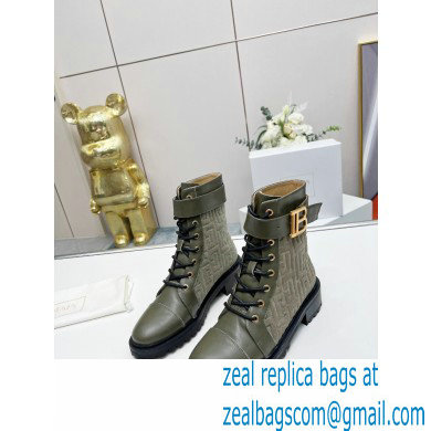 Balmain Bicolor jacquard Ranger Romy ankle boots 05 2022