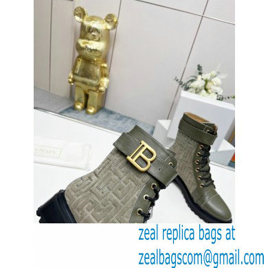 Balmain Bicolor jacquard Ranger Romy ankle boots 05 2022 - Click Image to Close