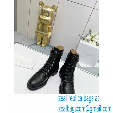 Balmain Bicolor jacquard Ranger Romy ankle boots 06 2022 - Click Image to Close