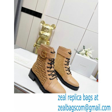 Balmain Bicolor jacquard Ranger Romy ankle boots 07 2022 - Click Image to Close