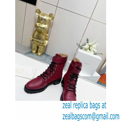 Balmain Bicolor jacquard Ranger Romy ankle boots 08 2022 - Click Image to Close