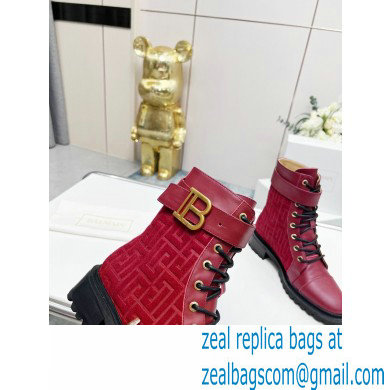 Balmain Bicolor jacquard Ranger Romy ankle boots 08 2022