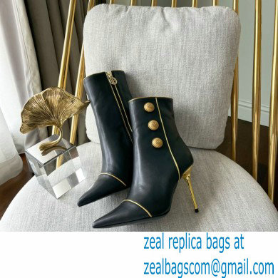 Balmain Heel 9.5cm Roni ankle boots Leather Black 2022