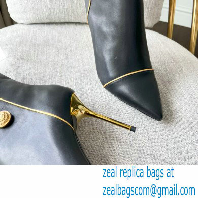 Balmain Heel 9.5cm Roni ankle boots Leather Black 2022