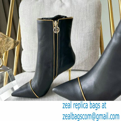 Balmain Heel 9.5cm Roni ankle boots Leather Black 2022 - Click Image to Close