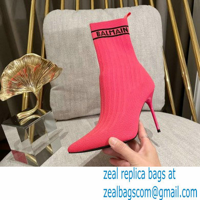 Balmain Heel 9.5cm Skye stretch knit ankle boots 06 2022