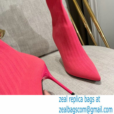 Balmain Heel 9.5cm Skye stretch knit ankle boots 06 2022