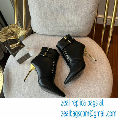 Balmain Heel 9.5cm Uria ankle boots Leather Black 2022