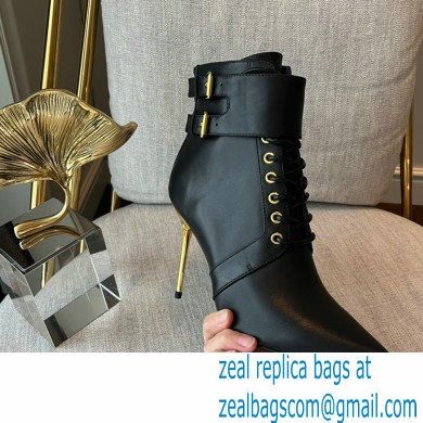 Balmain Heel 9.5cm Uria ankle boots Leather Black 2022