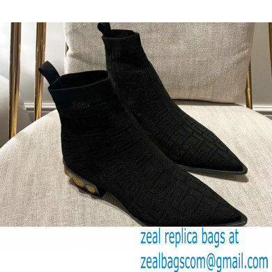 Balmain stretch knit Coin ankle boots 01 2022 - Click Image to Close