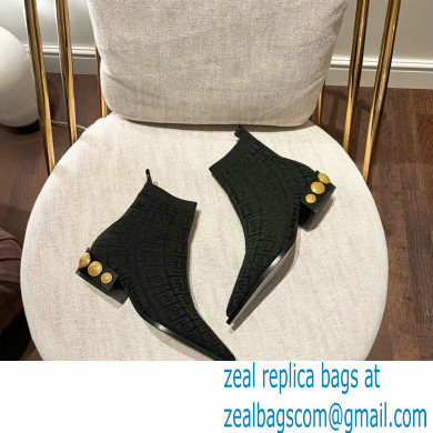 Balmain stretch knit Coin ankle boots 01 2022