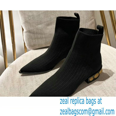 Balmain stretch knit Coin ankle boots 02 2022 - Click Image to Close