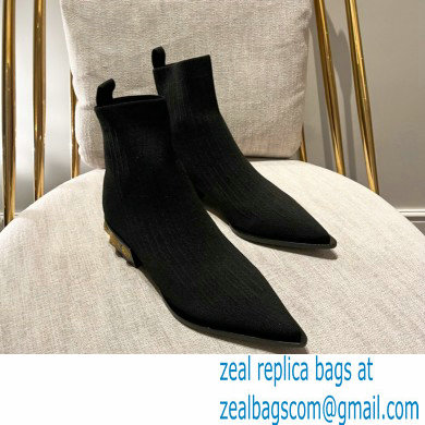 Balmain stretch knit Coin ankle boots 02 2022