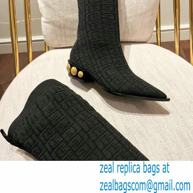 Balmain stretch knit Coin thigh-high boots 02 2022