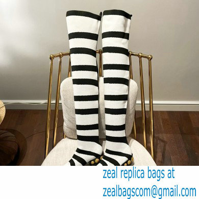 Balmain stretch knit Coin thigh-high boots 05 2022