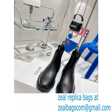 Celine Margaret Chelsea Boots in Calfskin Black 2022