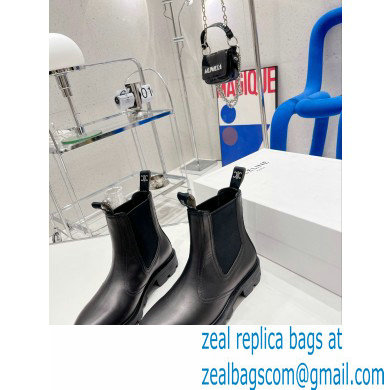 Celine Margaret Chelsea Boots in Calfskin Black 2022