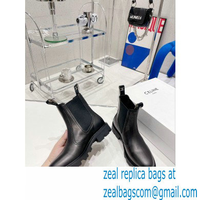 Celine Margaret Chelsea Boots in Calfskin Black 2022