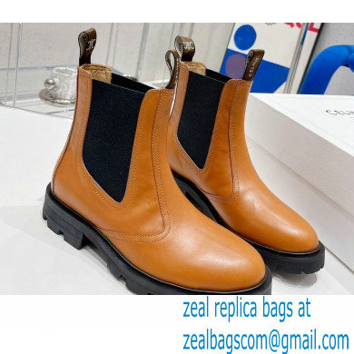 Celine Margaret Chelsea Boots in Calfskin Brown 2022 - Click Image to Close