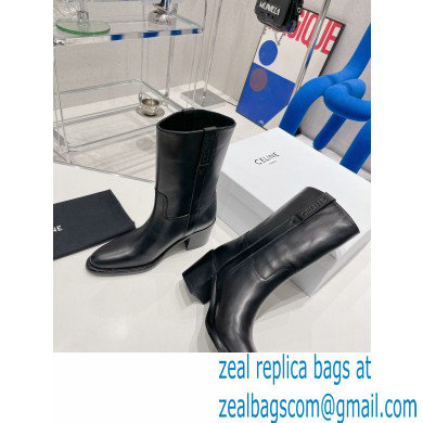 Celine Mid boots Celine Conde in Calfskin Black 2022 - Click Image to Close