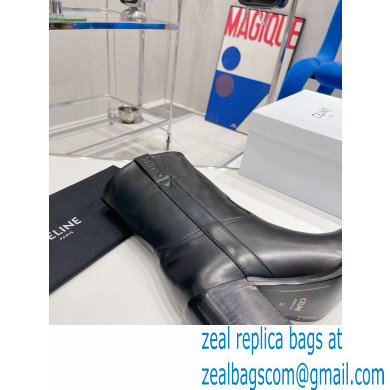 Celine Mid boots Celine Conde in Calfskin Black 2022 - Click Image to Close