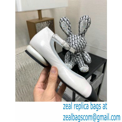 Chanel Calfskin Mary Janes Ballerinas G39281 White 2022