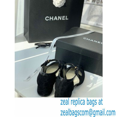 Chanel Mary Janes Suede Kidskin And Patent Calfskin Shoes black 2022