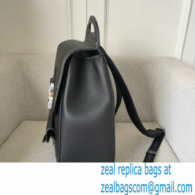 Dior Black Grained Calfskin Gallop Backpack Bag 2022
