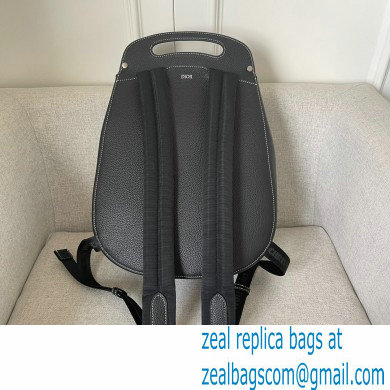 Dior Black Grained Calfskin Gallop Backpack Bag 2022