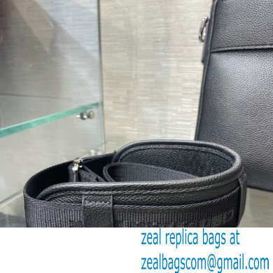 Dior Black Grained Calfskin Safari Briefcase Bag 2022