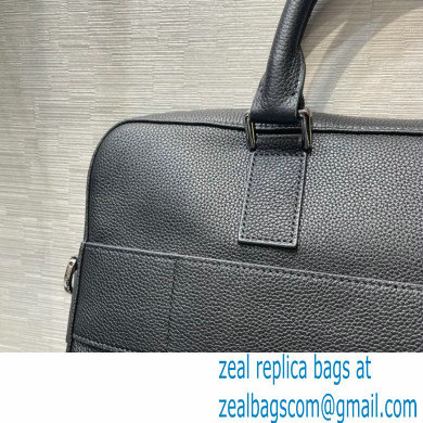 Dior Black Grained Calfskin Safari Briefcase Bag 2022 - Click Image to Close