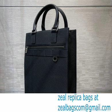 Dior Black Grained Calfskin Safari tote Bag 2022