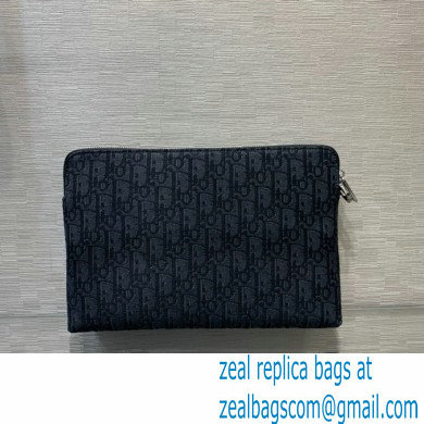 Dior Black Oblique Pouch Bag 2022 - Click Image to Close