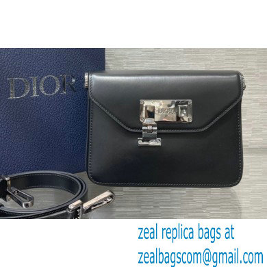 Dior Black Smooth Calfskin Messenger Bag 2022