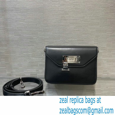 Dior Black Smooth Calfskin Messenger Bag 2022