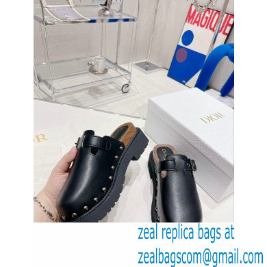 Dior Diorquake Clog in Calfskin Black 2022