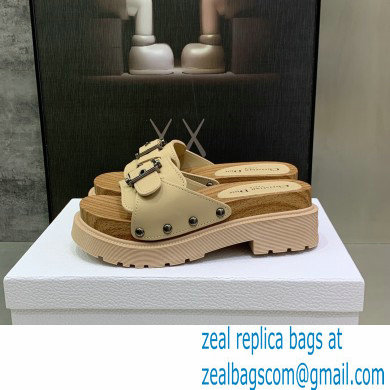 Dior Diorquake Strap Slides Sandals in Calfskin Beige 2022