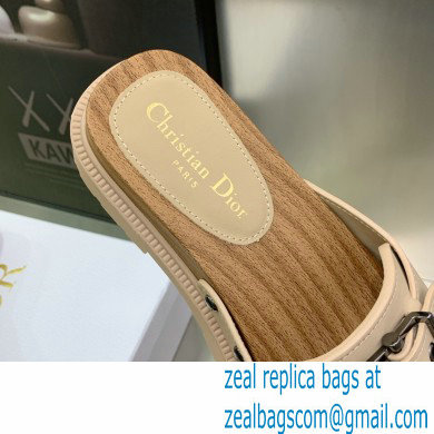 Dior Diorquake Strap Slides Sandals in Calfskin Beige 2022 - Click Image to Close