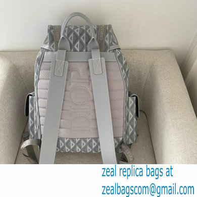 Dior Gray CD Diamond Canvas Hit The Road Backpack Bag 2022