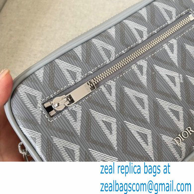 Dior Gray CD Diamond Canvas Messenger Pouch Bag 2022