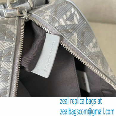 Dior Gray CD Diamond Canvas and Smooth Calfskin Hit The Road Messenger Bag 2022