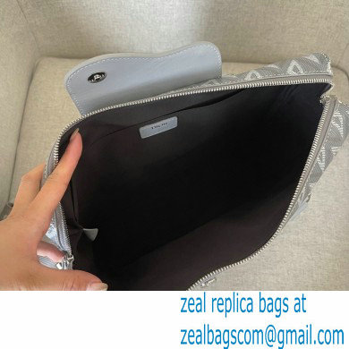 Dior Gray CD Diamond Canvas and Smooth Calfskin Lingot Briefcase Bag 2022 - Click Image to Close